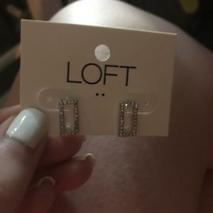 Silver earrings from the LOFT